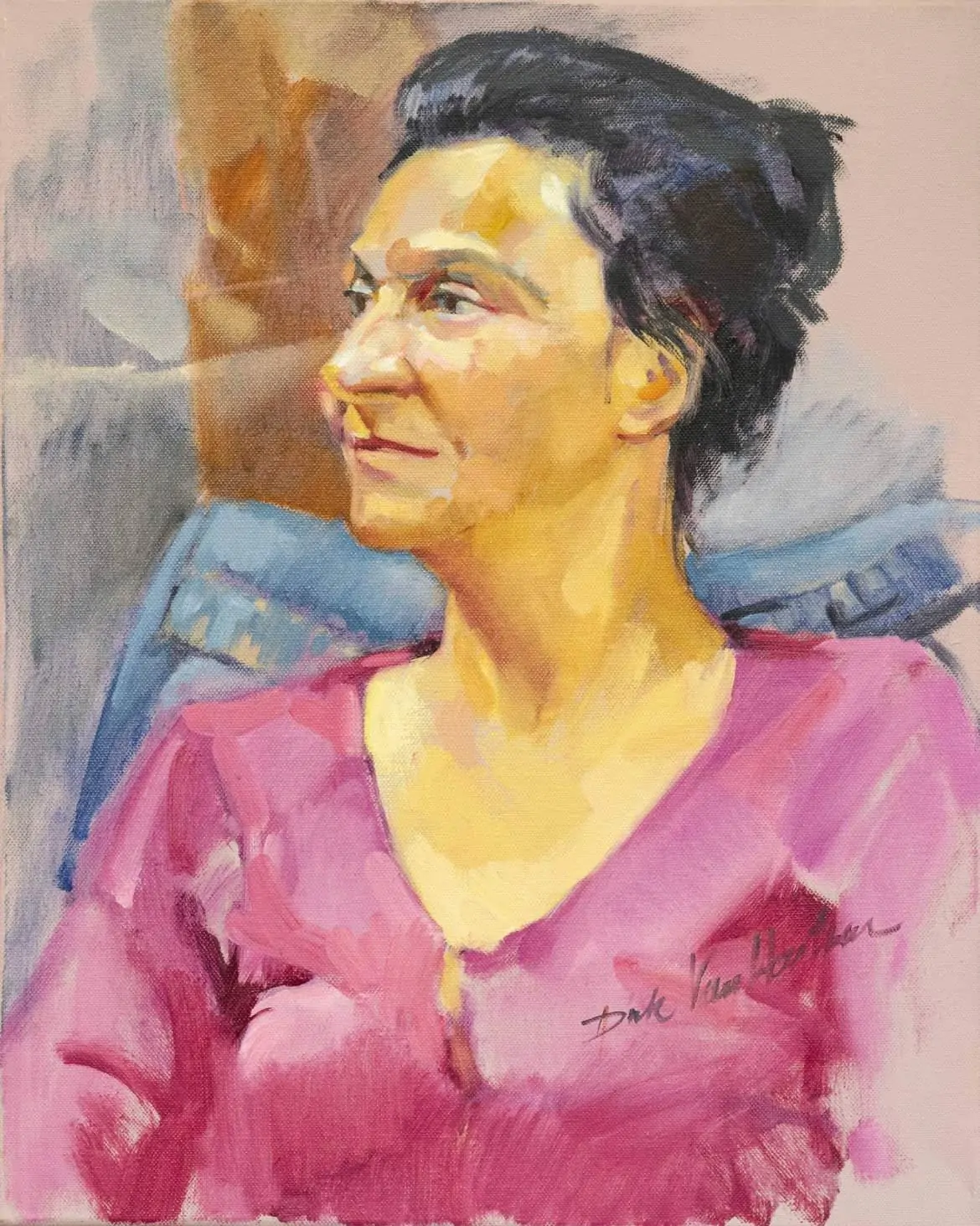 Portret Olieverf Portret Eren